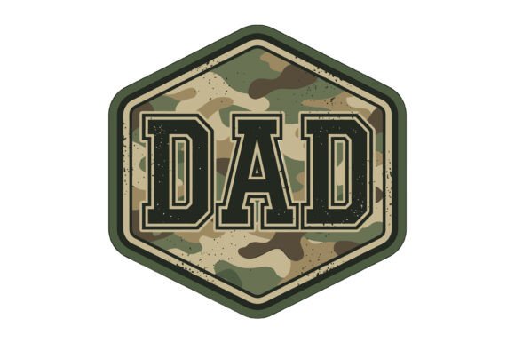 Camo Dad Patch SVG Design: A Professional Asset for Patriotic Branding