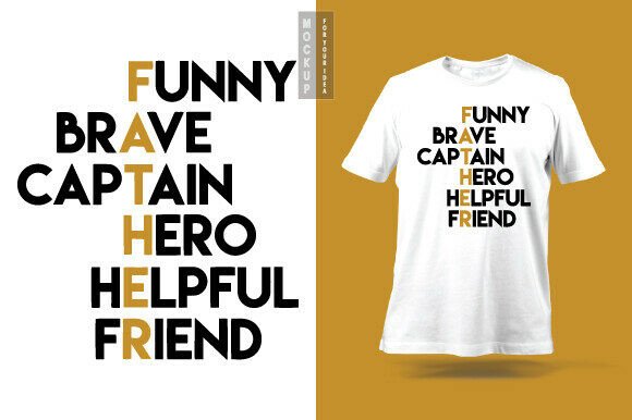Celebrate Dad: Acronym Typography & Apparel Design