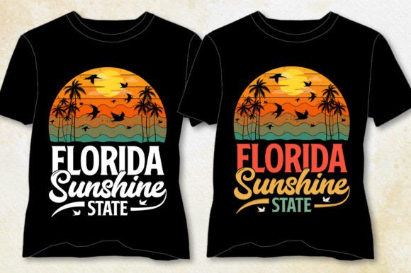 Florida Sunshine State T-Shirt Design: A Versatile Creative Asset