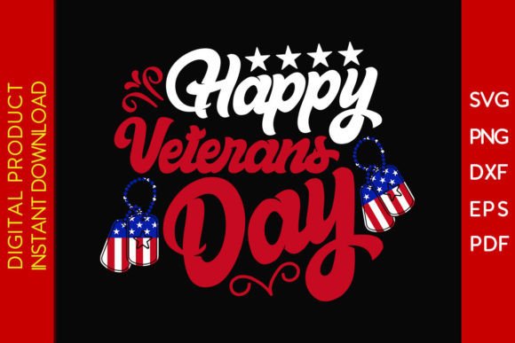 Happy Veterans Day SVG T-Shirt Design: Creative Applications
