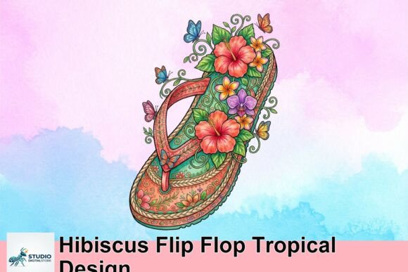 Hibiscus Flip Flop: Tropical Design for Vibrant Projects