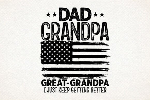 Patriotic Dad Grandpa SVG: A Modern Design Asset