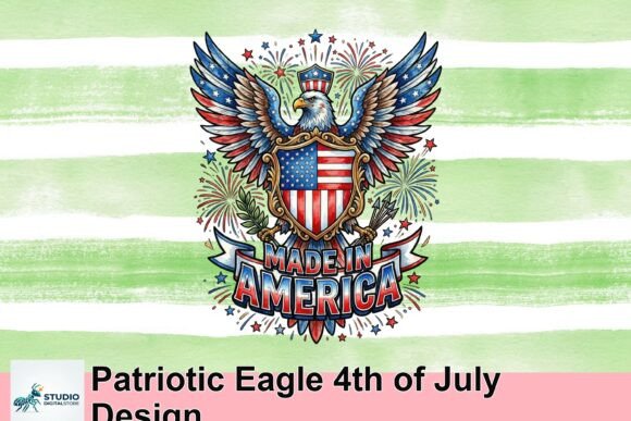 Patriotic Eagle 4th of July Design: A Symbol of Pride